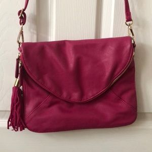 Pink crossbody purse